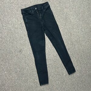 American eagle super high rise jegging black